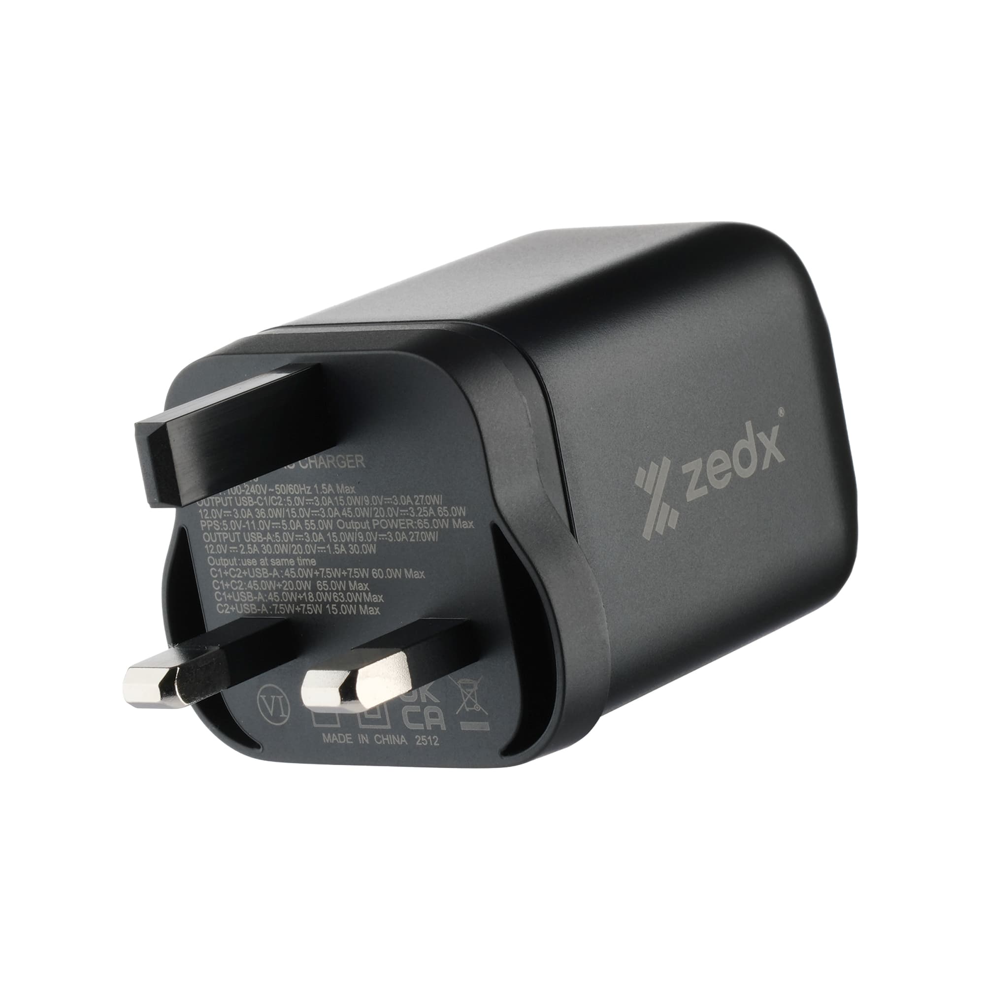 Zedx Gan Wall Charger 65-30w (Ze-10) preview image